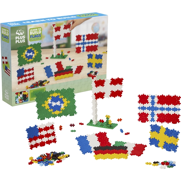 Plus-Plus Learn To Build Flags of the World (Bild 1 av 3)