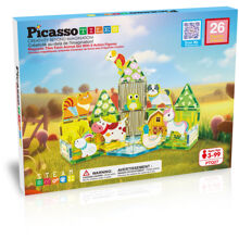 Picasso Tiles 26 Delar Farm inkl. 8 Figurer