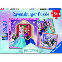 Pussel 3 x 49 Bitar Disney Frozen