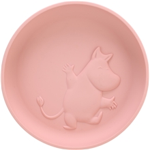 Mumin Silikon Tallrik med Sugkopp Lovely Pink