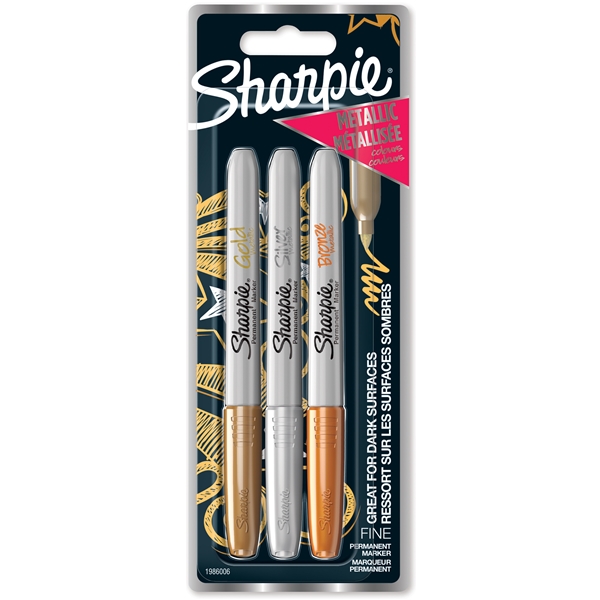 Sharpie Metallic 1,4 mm 3-p (Bild 1 av 6)