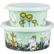 Mumin Äng Snackbox 2-pack grön