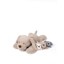 Teddykompaniet Hund m. Valpar 50 cm
