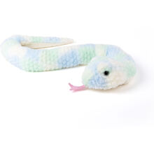 Teddykompaniet Orm Regnbågsfärgad 120 cm Blå