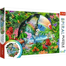 Pussel 1040 Bitar Spiral - Tropical Animals