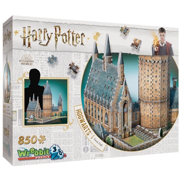 Wrebbit 3D Pussel Harry Potter Hogwarts Great Hall (Bild 1 av 3)