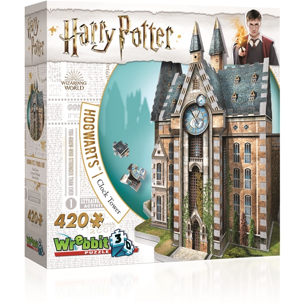 Wrebbit 3D Pussel Harry Potter Hogwarts Klocktorn (Bild 1 av 4)